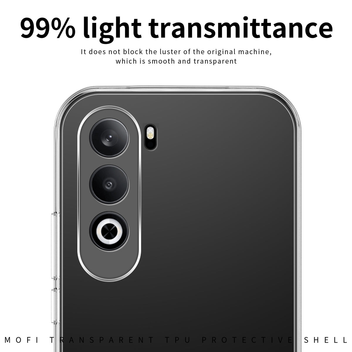 MOFI for OnePlus Nord CE6 Lite 5G Clear Phone Case  Ultra-Thin TPU Phone Back Cover
