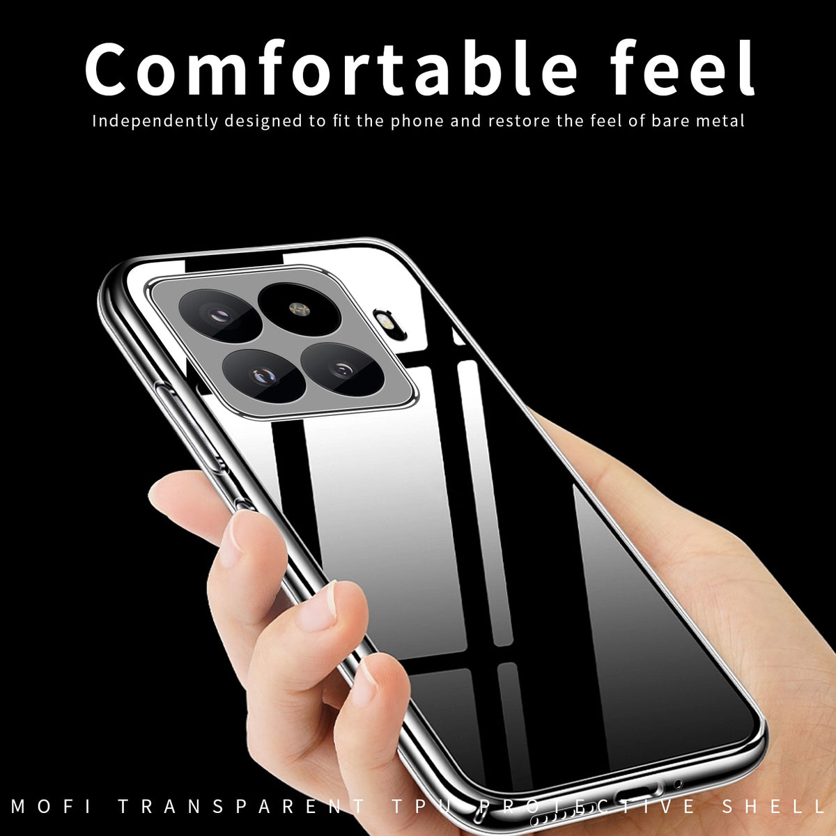MOFI for Xiaomi 17T Pro Clear Phone Case  Ultra-Thin TPU Phone Back Cover