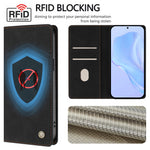 For Honor Win Turbo 5G Case HX RFID Blocking Wallet Stand Leather Flip Phone Cover