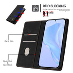 For Honor Win Turbo 5G Case HX RFID Blocking Wallet Stand Leather Flip Phone Cover