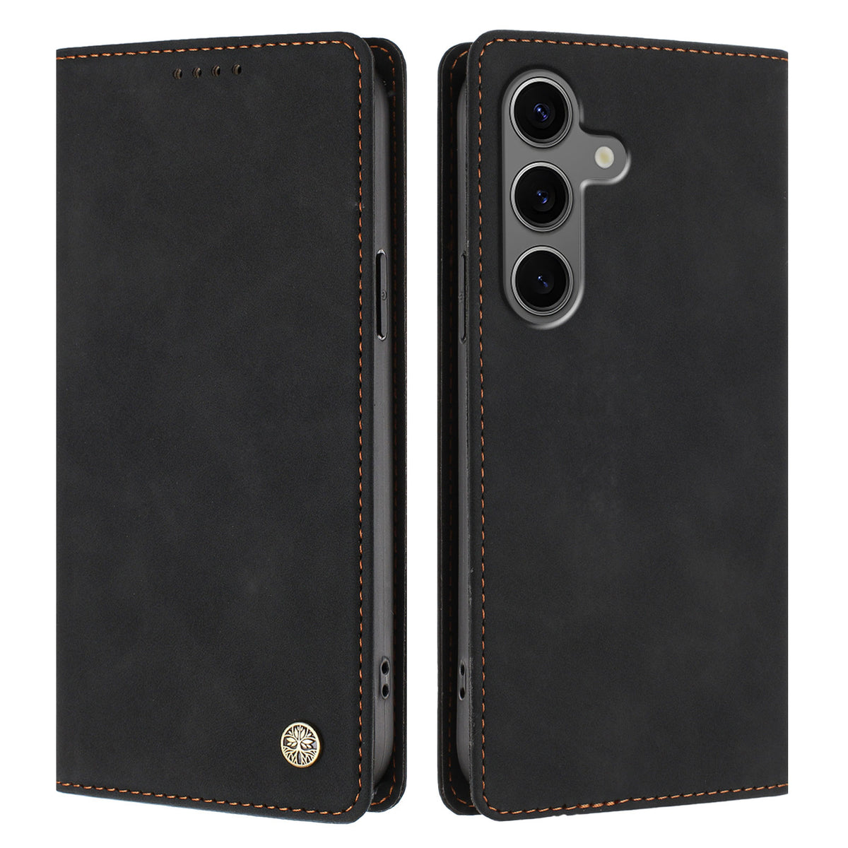 For Samsung Galaxy S24+ / Galaxy S25+ Case HX RFID Blocking Wallet Stand Leather Flip Phone Cover