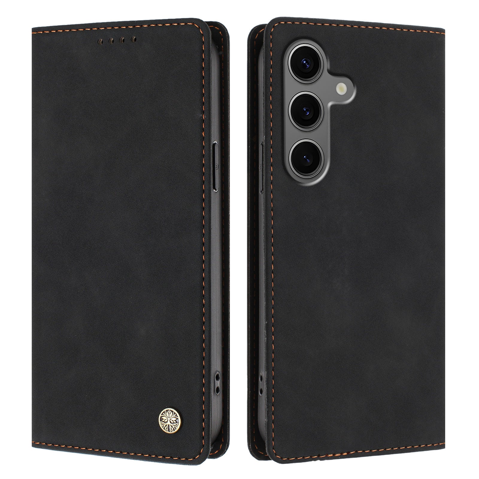 For Samsung Galaxy S24+ / Galaxy S25+ Case HX RFID Blocking Wallet Stand Leather Flip Phone Cover
