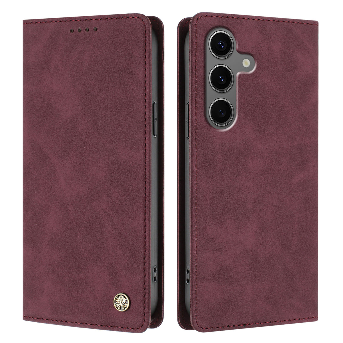 For Samsung Galaxy S24+ / Galaxy S25+ Case HX RFID Blocking Wallet Stand Leather Flip Phone Cover