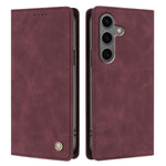 Samsung Galaxy S24+ / Galaxy S25+ Skal HX RFID-blockerande plånboksfodral i läder med flip-fodral