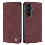 Samsung Galaxy S25 FE-skal HX RFID-blockerande plånboksfodral i läder med flip-fodral