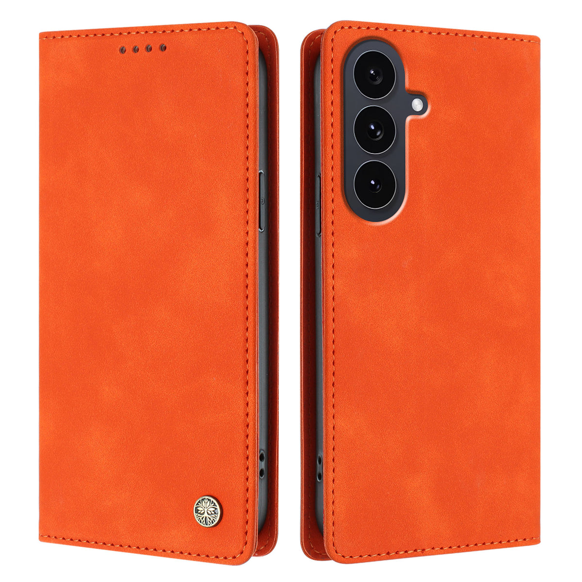 Samsung Galaxy S25 FE-skal HX RFID-blockerande plånboksfodral i läder med flip-fodral