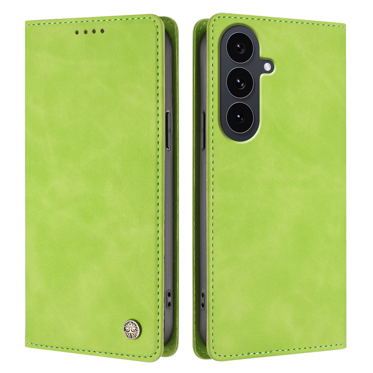 Samsung Galaxy S25 FE-skal HX RFID-blockerande plånboksfodral i läder med flip-fodral
