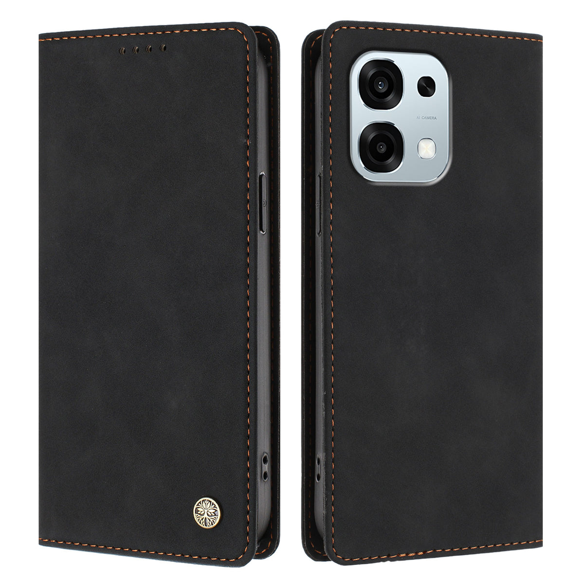 Til Oppo A6 Pro 4G / Oppo A6 Pro 5G Etui HX RFID Blokerende Pung Stand Læder Flip Telefon Cover