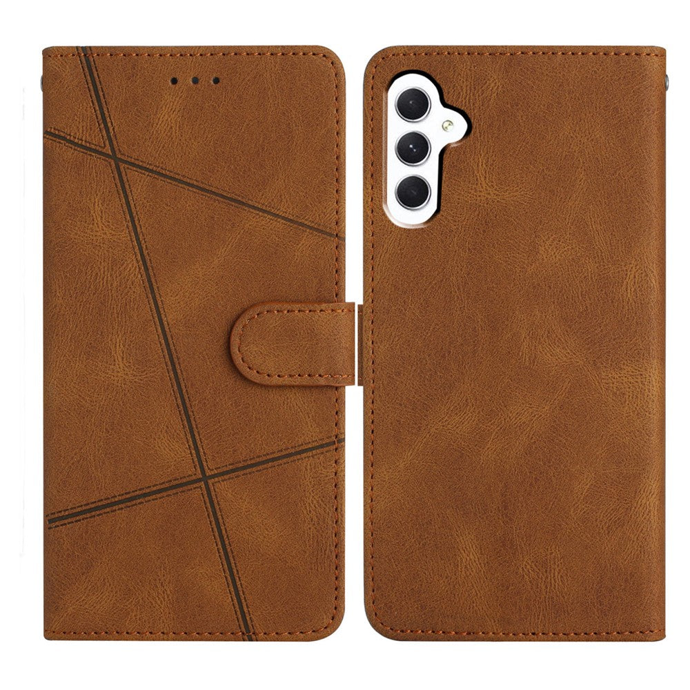 Til Samsung Galaxy A18 4G etui Crazy Horse tekstur PU læder pung stander telefoncover