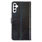 Til Samsung Galaxy A18 4G Pung Etui Glitter Anti-ridse Læder Stand Telefoncover med Rem