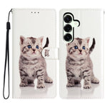 Til Samsung Galaxy A18 4G Pung Etui PU Læder Mønsterprint Stativ Telefoncover med Rem