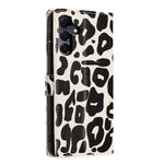 For Samsung Galaxy A16 5G / A16 4G Case Leopard Print Wallet Stand Flip Leather Phone Cover with Wrist Strap