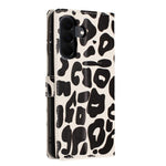Til Samsung Galaxy A37 5G Etui Leopardmønster Pung Stander Flip Læder Telefoncover med Håndrem