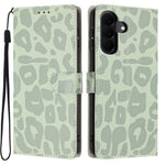 Til Samsung Galaxy A37 5G Etui Leopardmønster Pung Stander Flip Læder Telefoncover med Håndrem