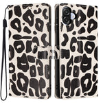 For Samsung Galaxy A08 5G / A08 4G / A07 5G / A07 4G Case Leopard Print Wallet Stand Flip Leather Phone Cover with Wrist Strap