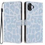 For Samsung Galaxy A08 5G / A08 4G / A07 5G / A07 4G Case Leopard Print Wallet Stand Flip Leather Phone Cover with Wrist Strap