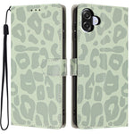 For Samsung Galaxy A06 4G Case Leopard Print Wallet Stand Flip Leather Phone Cover with Wrist Strap