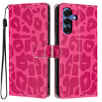 For Samsung Galaxy S25 Case Leopard Print Wallet Stand Flip Leather Phone Cover with Wrist Strap
