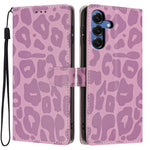 For Samsung Galaxy S25 Case Leopard Print Wallet Stand Flip Leather Phone Cover with Wrist Strap