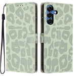 For Samsung Galaxy S25 Case Leopard Print Wallet Stand Flip Leather Phone Cover with Wrist Strap