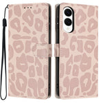 For Samsung Galaxy S25 Edge Case Leopard Print Wallet Stand Flip Leather Phone Cover with Wrist Strap