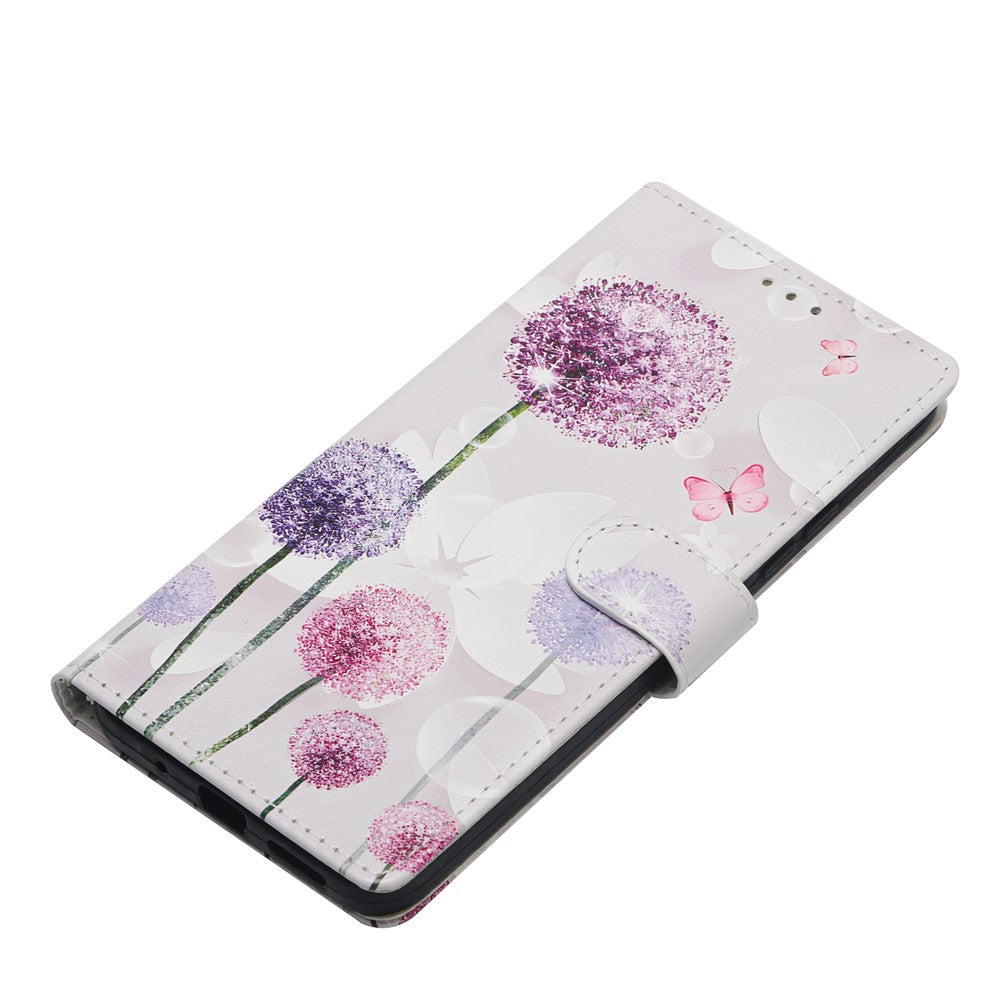 Til Samsung Galaxy A18 4G Cover Mønstertryk Pung Stativ Flip Læder Telefoncover med Rem
