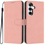 For Samsung Galaxy A18 4G Wallet Case Litchi Texture Leather Flip Cover with Card Slots and Hand Strap