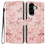 For Samsung Galaxy A18 4G Wallet Cover med Mønsterprint, PU Læder, Standerfunktion og Håndledsrem