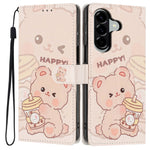 For Samsung Galaxy A18 4G Wallet Cover med Mønsterprint, PU Læder, Standerfunktion og Håndledsrem