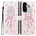 For Samsung Galaxy A18 4G Wallet Cover med Mønsterprint, PU Læder, Standerfunktion og Håndledsrem