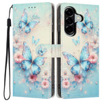 For Samsung Galaxy A18 4G Wallet Cover med Mønsterprint, PU Læder, Standerfunktion og Håndledsrem