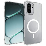 WANLONFENG WL1-serie 2,0 mm magnetisk cover til OnePlus Ace 6T 5G / OnePlus 15R 5G / OnePlus Ace 6 5G, gennemsigtigt TPU-bagcover med 2 skærmbeskyttelsesfilm