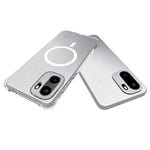 WANLONFENG WL1-serie 2,0 mm magnetisk cover til OnePlus Ace 6T 5G / OnePlus 15R 5G / OnePlus Ace 6 5G, gennemsigtigt TPU-bagcover med 2 skærmbeskyttelsesfilm