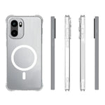 WANLONFENG WL1-serie 2,0 mm magnetisk cover til OnePlus Ace 6T 5G / OnePlus 15R 5G / OnePlus Ace 6 5G, gennemsigtigt TPU-bagcover med 2 skærmbeskyttelsesfilm