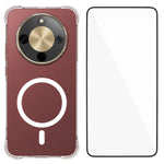 WANLONFENG til Honor X70 5G / Honor X9d 5G / Honor Magic8 Lite 5G, WL2-serien, 2,0 mm magnetisk cover, gennemsigtig TPU-mobilbagside med skærmfilm