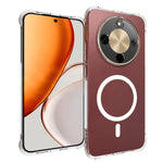WANLONFENG til Honor X70 5G / Honor X9d 5G / Honor Magic8 Lite 5G, WL2-serien, 2,0 mm magnetisk cover, gennemsigtig TPU-mobilbagside med skærmfilm
