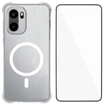 WANLONFENG för OnePlus Ace 6T 5G / OnePlus 15R 5G / OnePlus Ace 6 5G WL2-serien 2,0 mm magnetiskt skal genomskinligt TPU-mobilbakstycke med skärmfilm