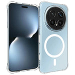 WANLONFENG for Honor Magic8 Pro 5G WL2 Series 2.0mm Magnetic Case Clear TPU Phone Back Cover with Screen Film