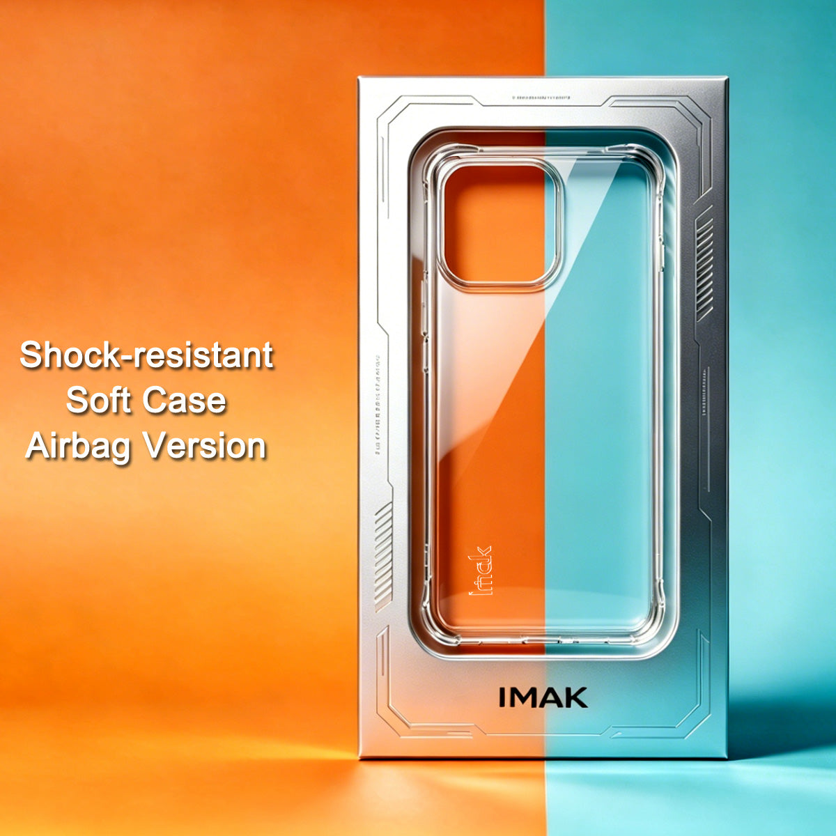 IMAK för Oppo Reno16 Pro 5G (Global) / Oppo Reno16 5G (Global) Skal TPU mobilskydd Airbag Stötsäkert Skydd - Transparent