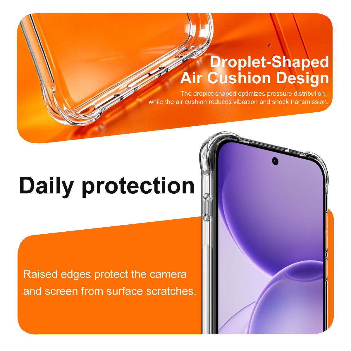 IMAK för Oppo Reno16 Pro 5G (Global) / Oppo Reno16 5G (Global) Skal TPU mobilskydd Airbag Stötsäkert Skydd - Transparent