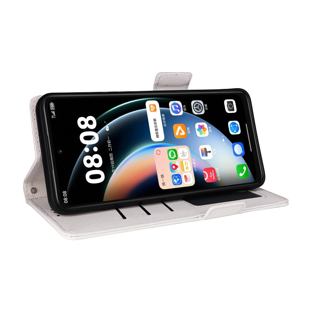 Phone Case For Huawei Enjoy 90 / 90 Plus / nova Y74 4G Litchi Texture Wallet Leather Cover with Wrist Strap