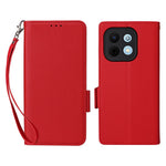 Phone Case For Huawei Enjoy 90 / 90 Plus / nova Y74 4G Litchi Texture Wallet Leather Cover with Wrist Strap