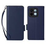 Phone Case For Huawei Enjoy 90 / 90 Plus / nova Y74 4G Litchi Texture Wallet Leather Cover with Wrist Strap
