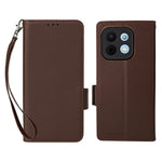 Phone Case For Huawei Enjoy 90 / 90 Plus / nova Y74 4G Litchi Texture Wallet Leather Cover with Wrist Strap