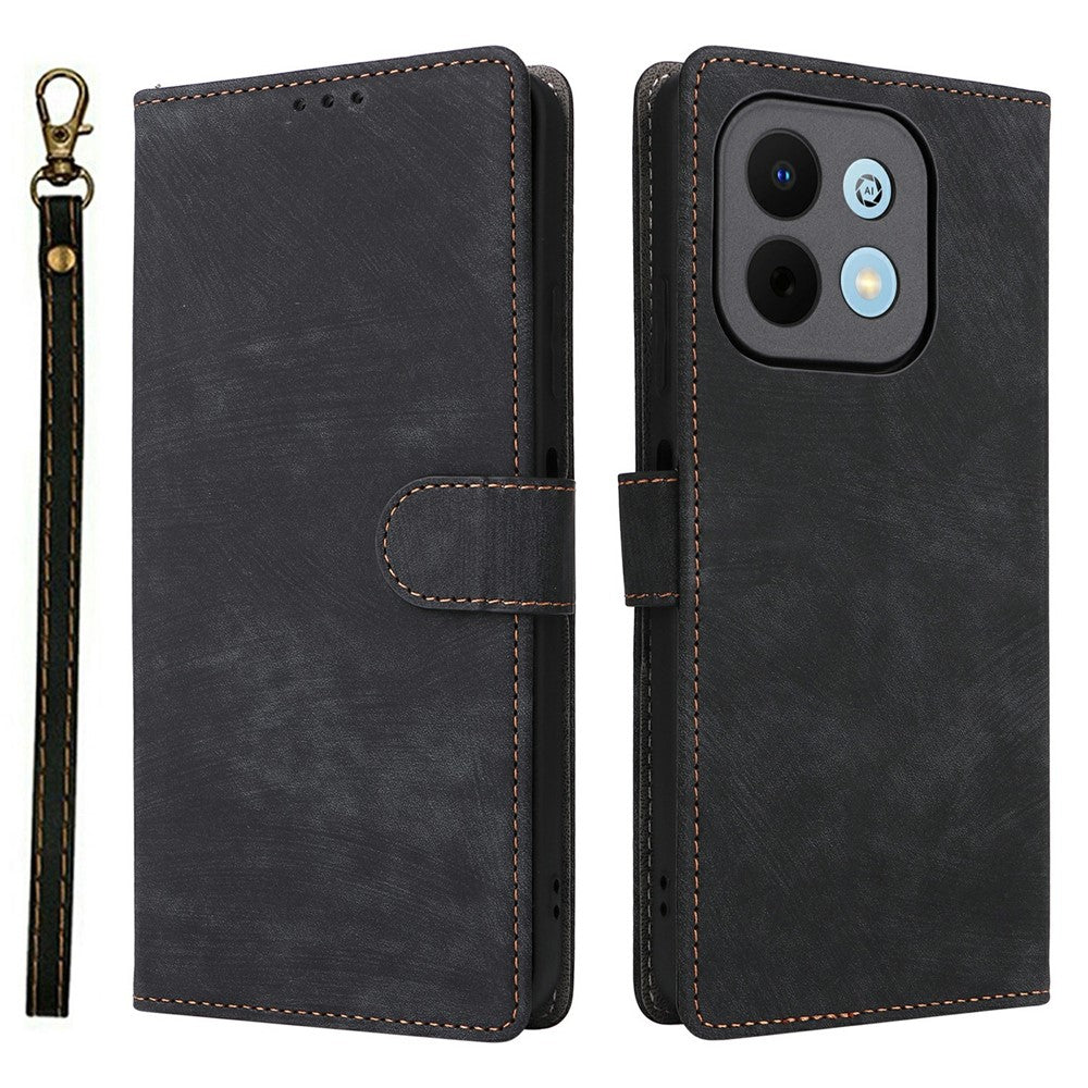 Wallet Case for Huawei Enjoy 90 / 90 Plus / nova Y74 4G RFID Blocking PU Leather Phone Cover Stand with Strap