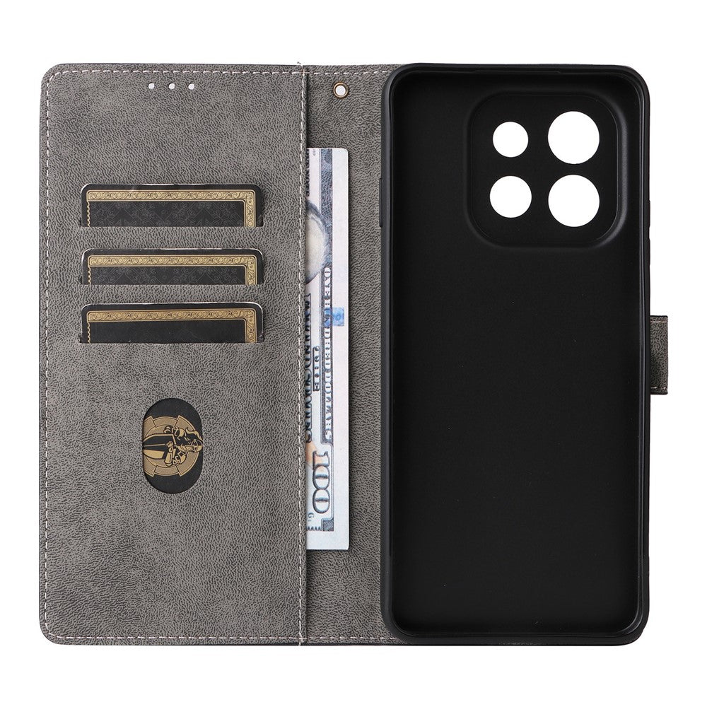 Wallet Case for Huawei Enjoy 90 / 90 Plus / nova Y74 4G RFID Blocking PU Leather Phone Cover Stand with Strap