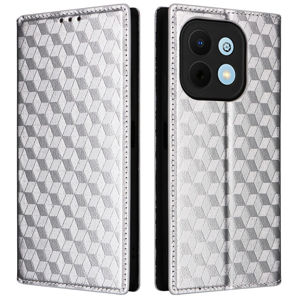Phone Case Huawei Enjoy 90 / 90 Plus / nova Y74 4G Wallet Rhombus Imprinted PU Leather Cover