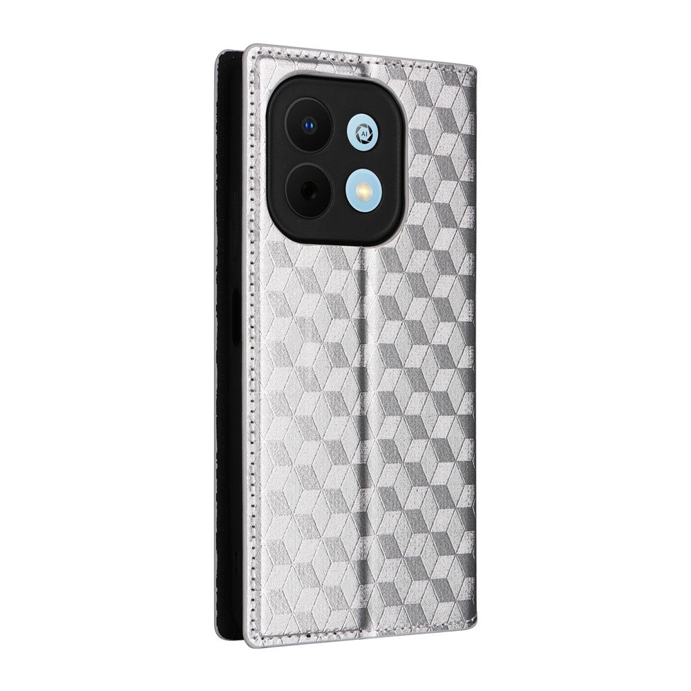 Phone Case Huawei Enjoy 90 / 90 Plus / nova Y74 4G Wallet Rhombus Imprinted PU Leather Cover