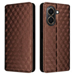 For Honor X7e 4G / Play 80 Plus 5G Case Wallet Rhombus Imprinted PU Leather Phone Cover