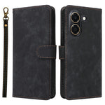 For Honor X7e 4G / Play 80 Plus 5G Wallet Case RFID Blocking PU Leather Phone Cover Stand with Strap